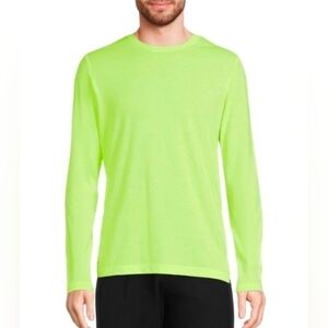 Athletic Works Men's Bright Green Long Sleeve Tee Size 2X